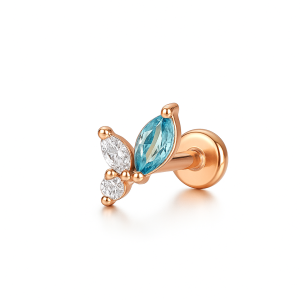 עגיל Blue Marquise