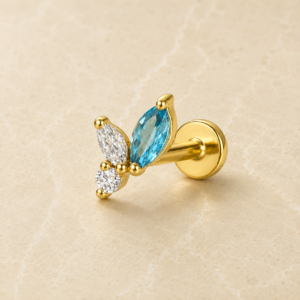 עגיל Blue Marquise