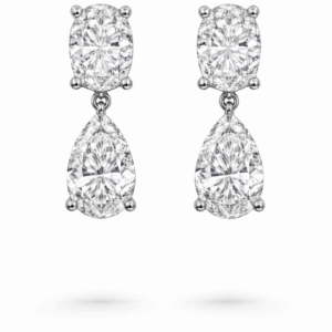 עגילים נופלים אובל וטיפה